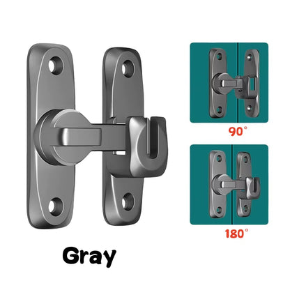 Premium Zinc Alloy 90/180 Degree Flip Door Lock - Secure Your Home with Anti-Theft Sliding Door Latch & Gate Hardware