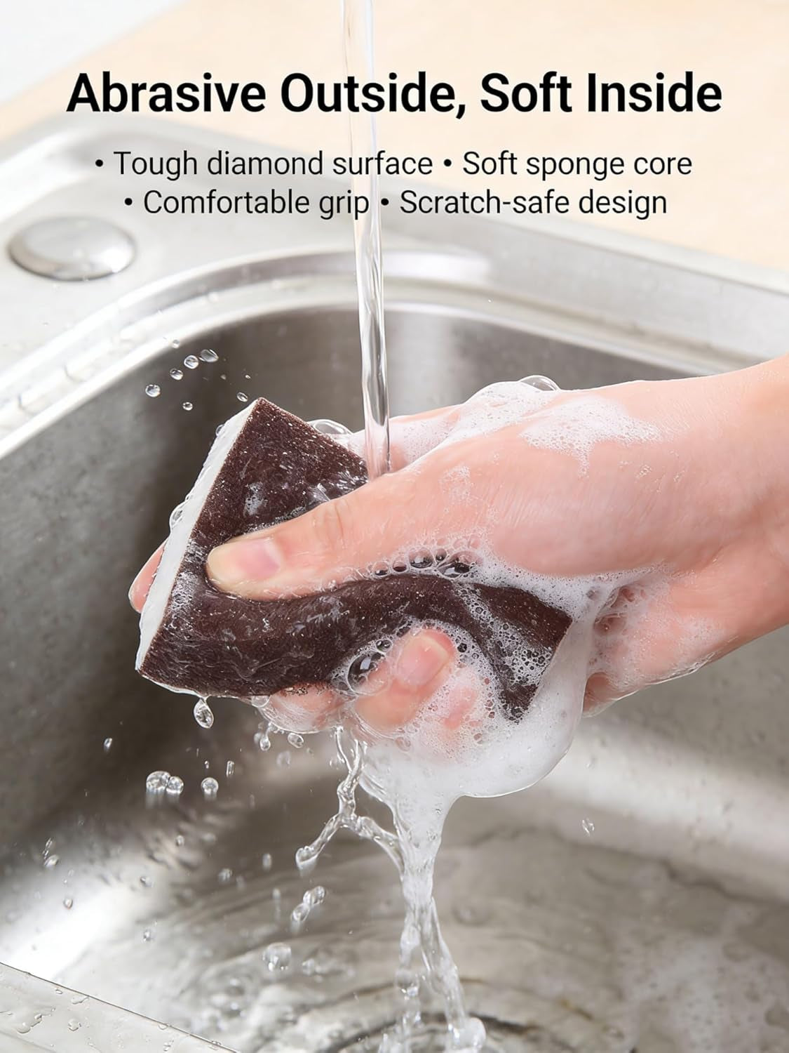 Revolutionary Carborundum Scouring Sponge - Eco-Friendly Nano Emery Pads for Effortless Rust Removal on Pots, Pans, Grills, and More!
