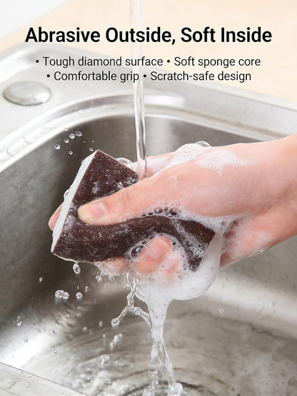 Revolutionary Carborundum Scouring Sponge - Eco-Friendly Nano Emery Pads for Effortless Rust Removal on Pots, Pans, Grills, and More!