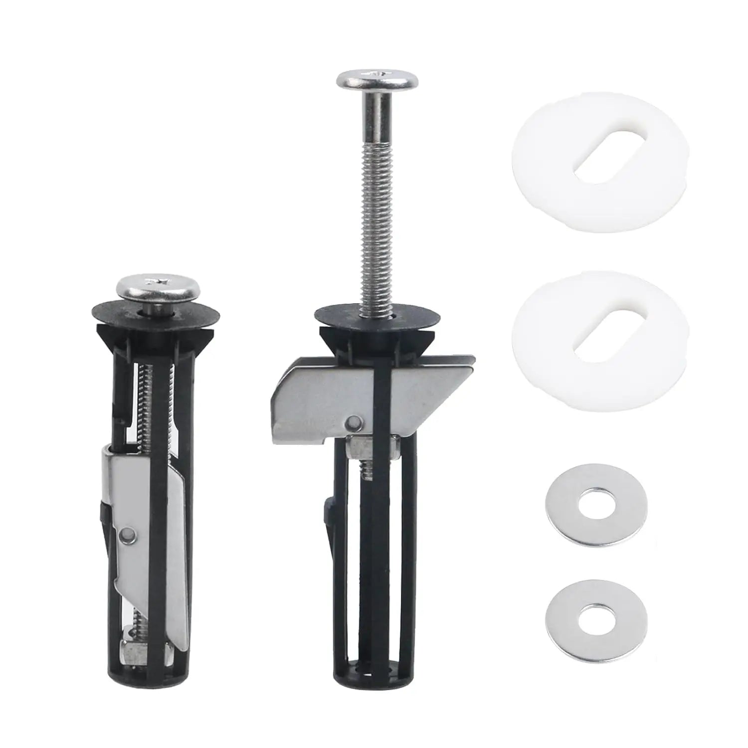 Upgrade Your Bathroom with Our Universal Toilet Seat Bolt Kit - Durable Stainless Steel Replacement Screws with Gaskets for a Secure, No-Slip Fit - Quick Release Easy Install Toilet Cover Repair Parts (2PCS)