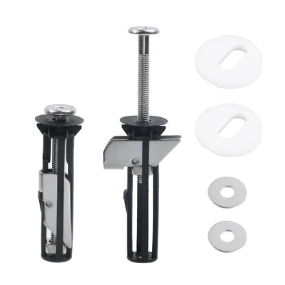 Upgrade Your Bathroom with Our Universal Toilet Seat Bolt Kit - Durable Stainless Steel Replacement Screws with Gaskets for a Secure, No-Slip Fit - Quick Release Easy Install Toilet Cover Repair Parts (2PCS)