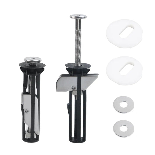 Upgrade Your Bathroom with Our Universal Toilet Seat Bolt Kit - Durable Stainless Steel Replacement Screws with Gaskets for a Secure, No-Slip Fit - Quick Release Easy Install Toilet Cover Repair Parts (2PCS)