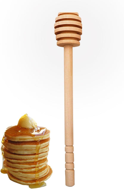 Premium Wooden Honey Dipper Stick - Perfect for Mixing and Serving Honey (1 Piece)
