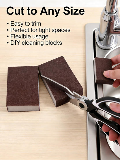 Revolutionary Carborundum Scouring Sponge - Eco-Friendly Nano Emery Pads for Effortless Rust Removal on Pots, Pans, Grills, and More!