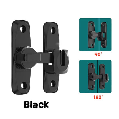 Premium Zinc Alloy 90/180 Degree Flip Door Lock - Secure Your Home with Anti-Theft Sliding Door Latch & Gate Hardware