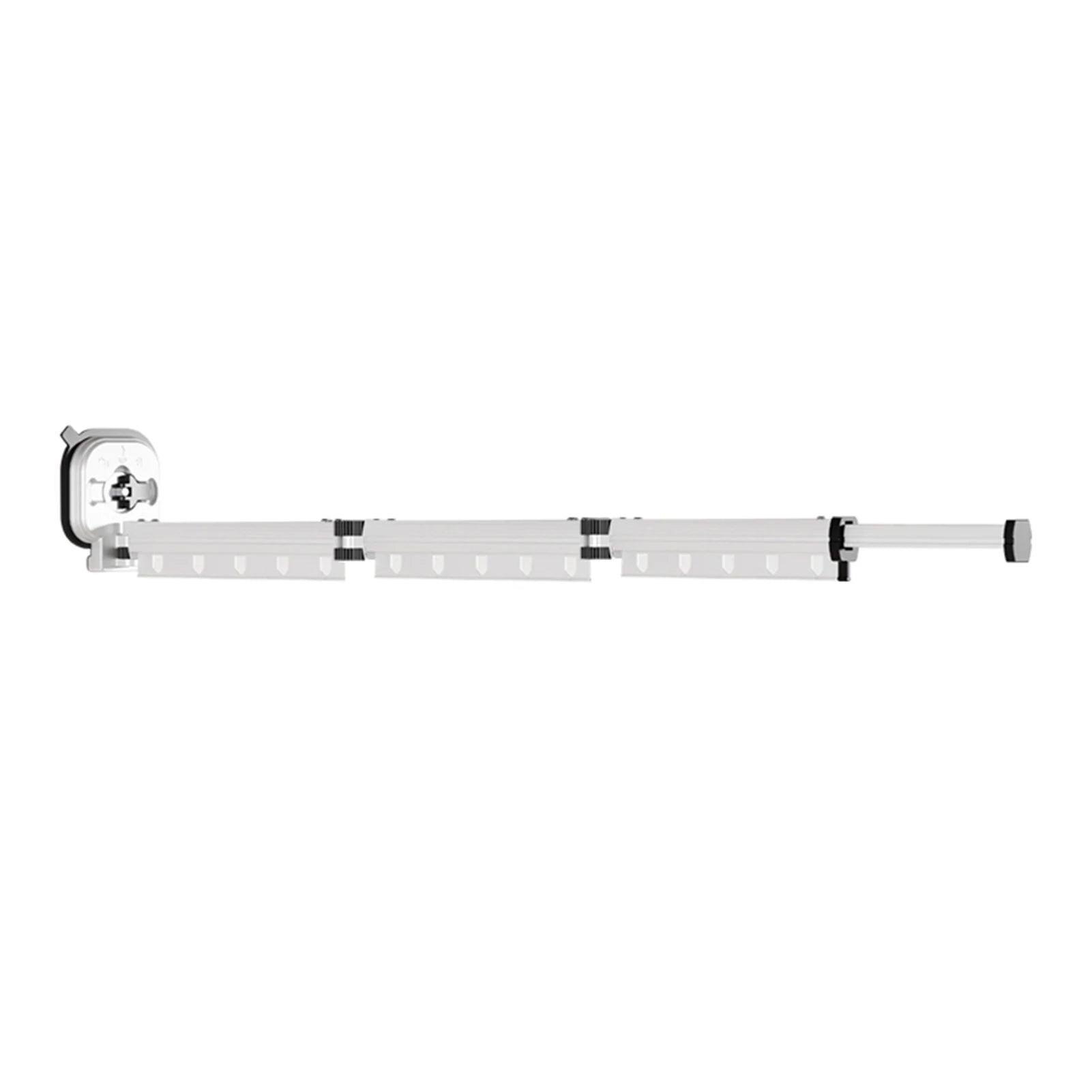 Suction Cup Wall Mount Folding Clothes Drying Rack Space-Saver Mudroom Balcony Invisible Telescopic Clothes Drying Rack Hanger