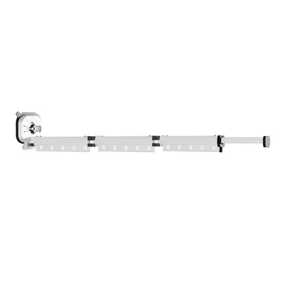 Suction Cup Wall Mount Folding Clothes Drying Rack Space-Saver Mudroom Balcony Invisible Telescopic Clothes Drying Rack Hanger