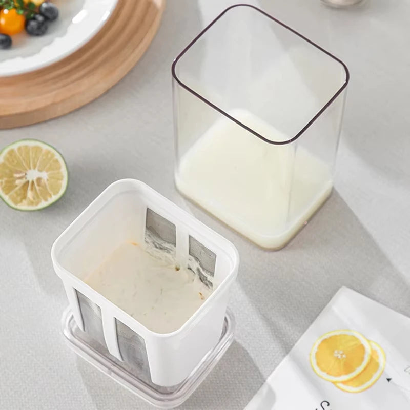 Premium Yogurt Filter Strainer - Greek Yogurt Maker with Efficient Whey Separation Tool