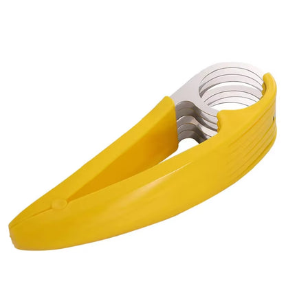 Ultimate 3-in-1 Stainless Steel Banana, Sausage, and Vegetable Slicer - Perfect Kitchen Accessory for Effortless Cutting!