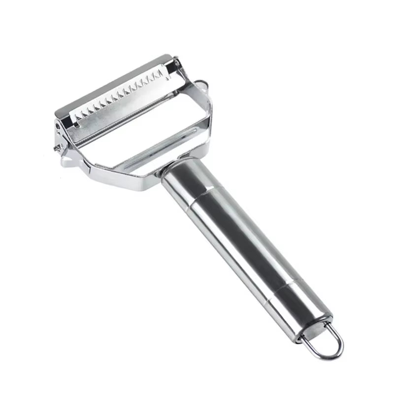 Versatile Stainless Steel Kitchen Peeler & Grater - Perfect for Fruits, Vegetables, Potatoes, and More!