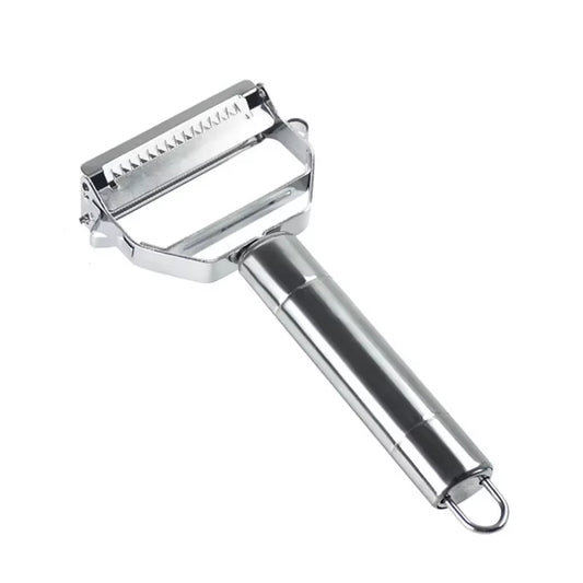 Versatile Stainless Steel Kitchen Peeler & Grater - Perfect for Fruits, Vegetables, Potatoes, and More!