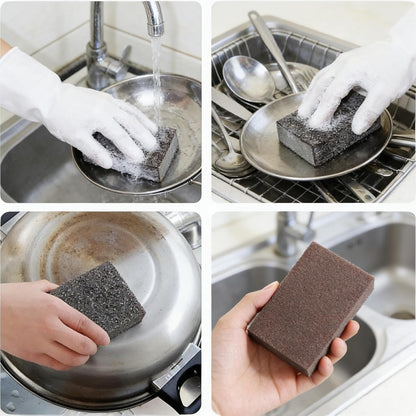 Revolutionary Carborundum Scouring Sponge - Eco-Friendly Nano Emery Pads for Effortless Rust Removal on Pots, Pans, Grills, and More!