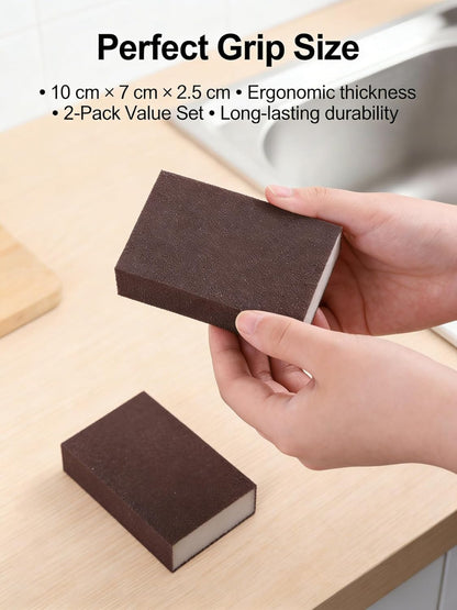 Revolutionary Carborundum Scouring Sponge - Eco-Friendly Nano Emery Pads for Effortless Rust Removal on Pots, Pans, Grills, and More!