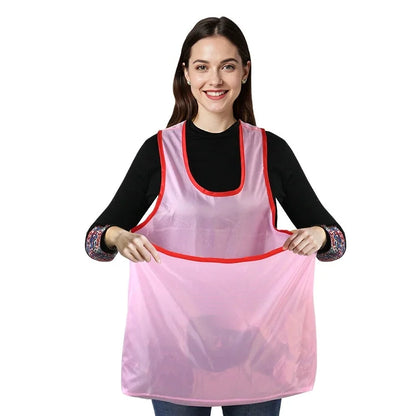 Clothes Drying Apron, Woman Laundry Apron with Bag Portable Laundry Drying Apron Waterproof Lightweight Drying Apron