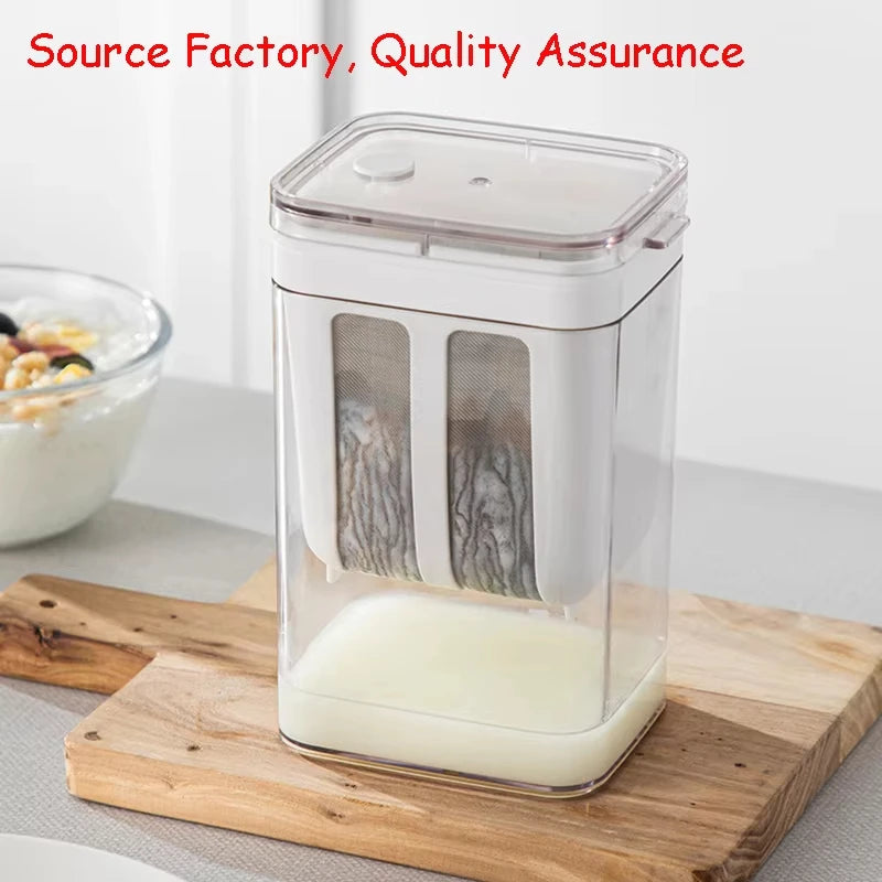 Premium Yogurt Filter Strainer - Greek Yogurt Maker with Efficient Whey Separation Tool