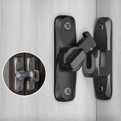 Premium Zinc Alloy 90/180 Degree Flip Door Lock - Secure Your Home with Anti-Theft Sliding Door Latch & Gate Hardware