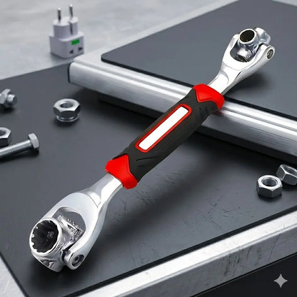 Ultimate 52-In-1 Ratchet Wrench Set - Non-Slip Grip, Swivel Head & Quick-Release Lever for Auto Repair, Home Maintenance & DIY Projects