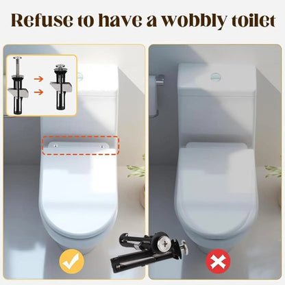 Upgrade Your Bathroom with Our Universal Toilet Seat Bolt Kit - Durable Stainless Steel Replacement Screws with Gaskets for a Secure, No-Slip Fit - Quick Release Easy Install Toilet Cover Repair Parts (2PCS)