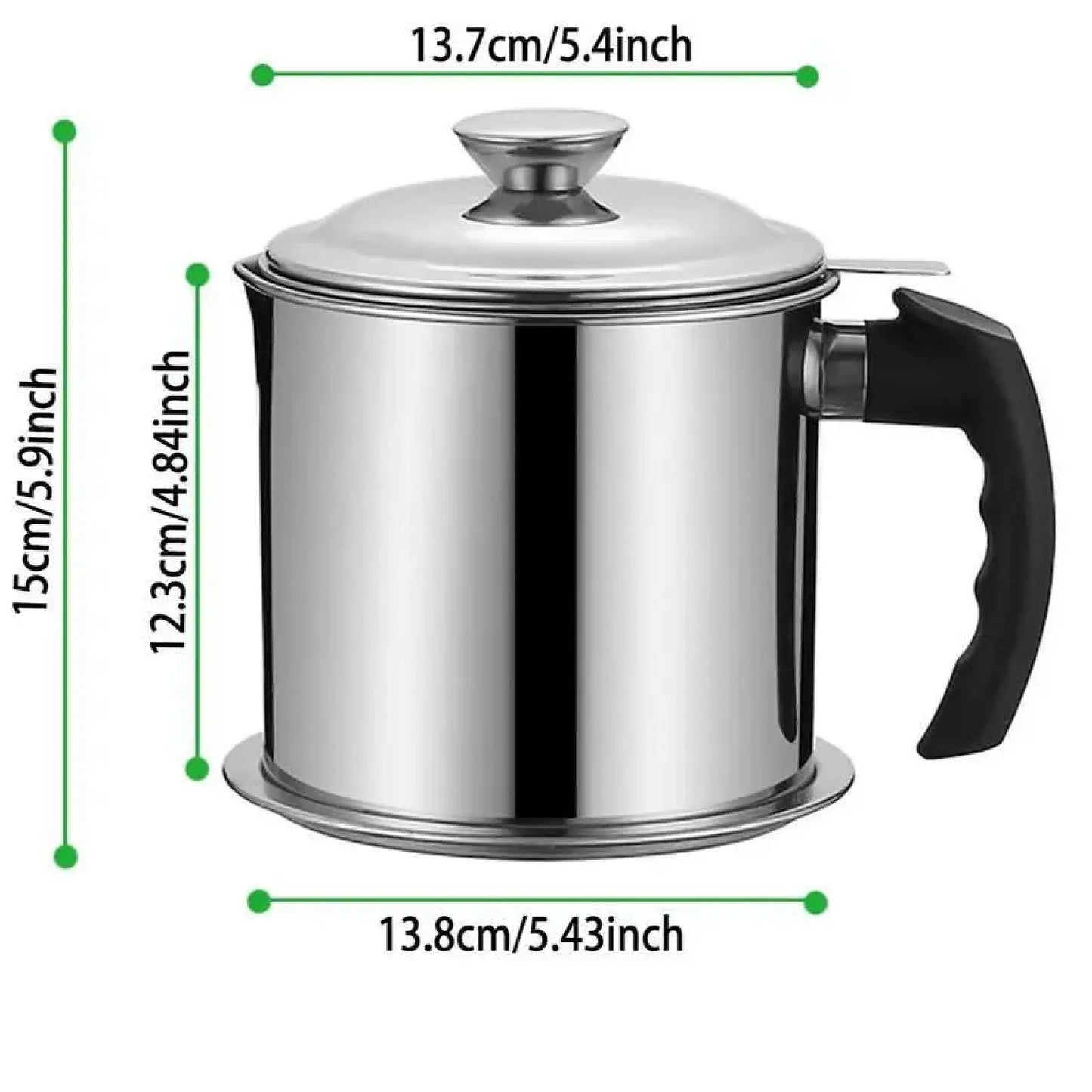 Elevate Your Cooking with Our Stylish Stainless Steel Oil Dispenser - Includes Tray & Lid for Easy Storage and Filtration